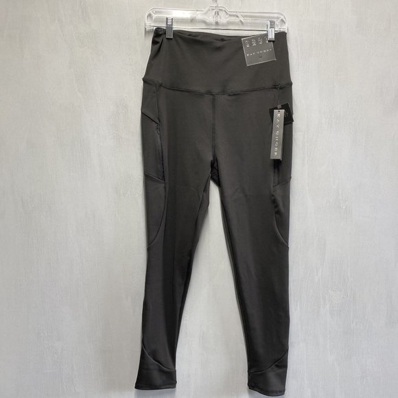 Kay Unger Black Hidden-Pocket High-Waist Leggings - Picture 1 of 2